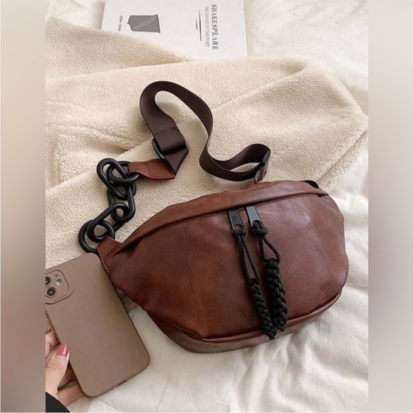 Brown Crossbody Bag New Fanny Pack Shoulder Bag Sling Bag Gorgeous Color - Picture 6 of 16